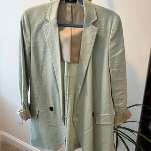 Theory Light Green Women's Blazer